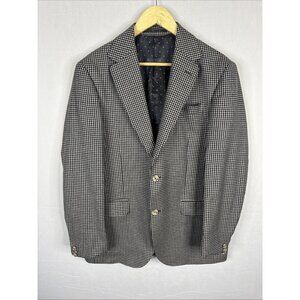Sand Copenhagen Reda 1865 Wool Blazer Houndstooth Black White Men 42